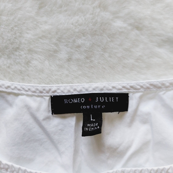 Romeo & Juliet Couture Green Tropical Floral Embroidered Puff Crop Top P6470 - Picture 7 of 10